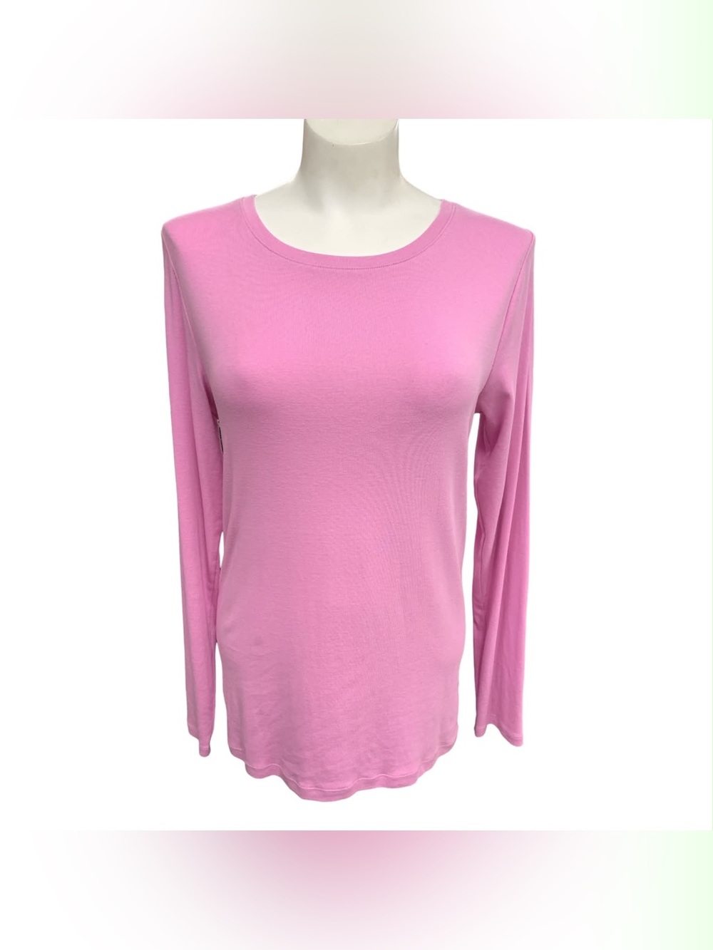 GAP Soft Pink Long-Sleeve Crewneck Top Size L